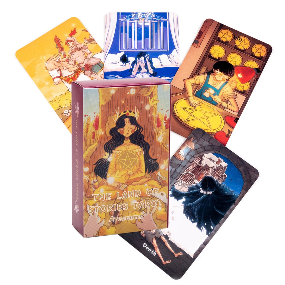 English The Land Of Stories Tarot Tablecloth Essence  Cards Deck  For girls Tarot Cards Rider Waite