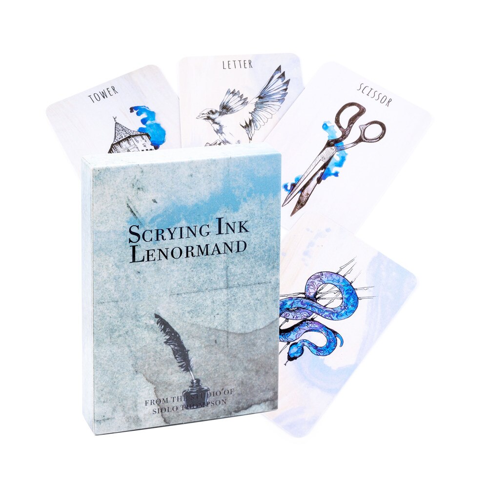 Auspice Scrying Ink Lenormand Oracle Ladies  Cards Deck  High Magic Deck Lenormand