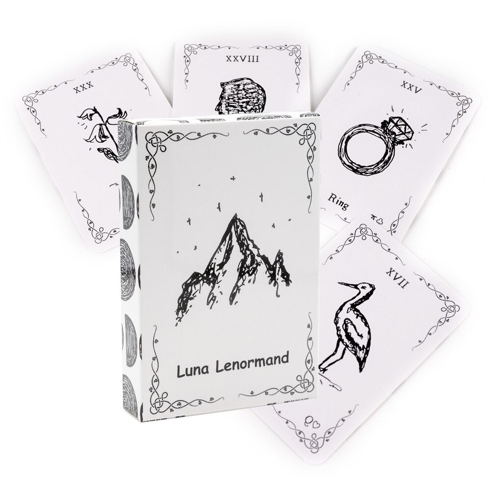 Divine Luna Lenormand Deck Magic Arts  Oracle Cards Deck  For Kids Deck Lenormand