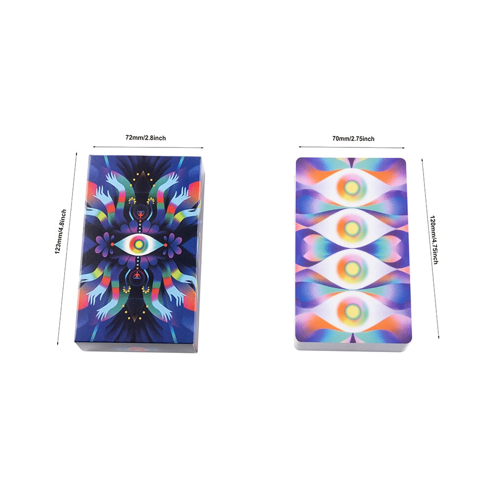 12*7cm Creative Dream Vision Tarot Deck Unisex Cards Deck Prophesy Tarot Cards Rider Waite