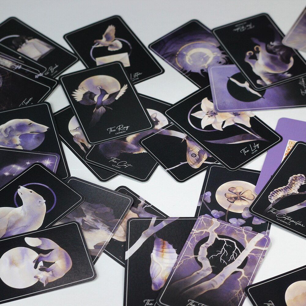 Augury Magpie'S Lenormand Oracle Cards Augur  Nice Boardgame Ceremonial Magic Bird Lenormand