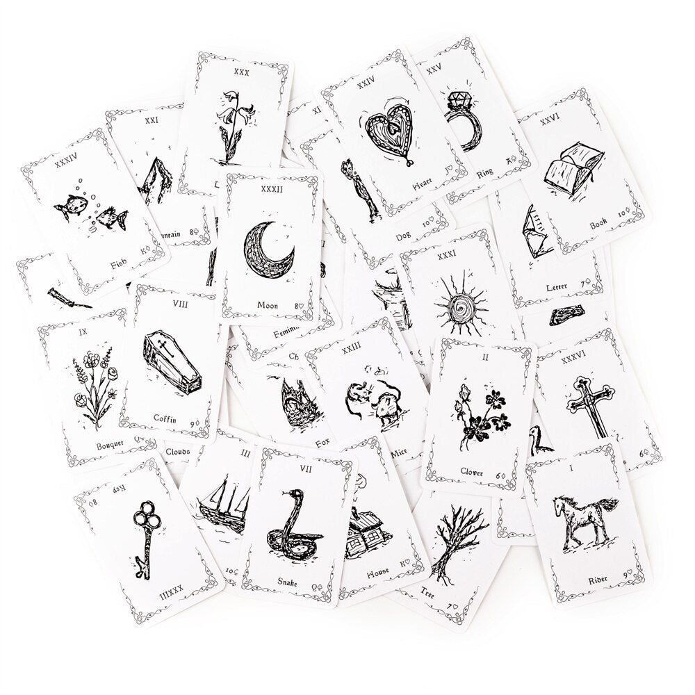 Divine Luna Lenormand Deck Magic Arts  Oracle Cards Deck  For Kids Deck Lenormand