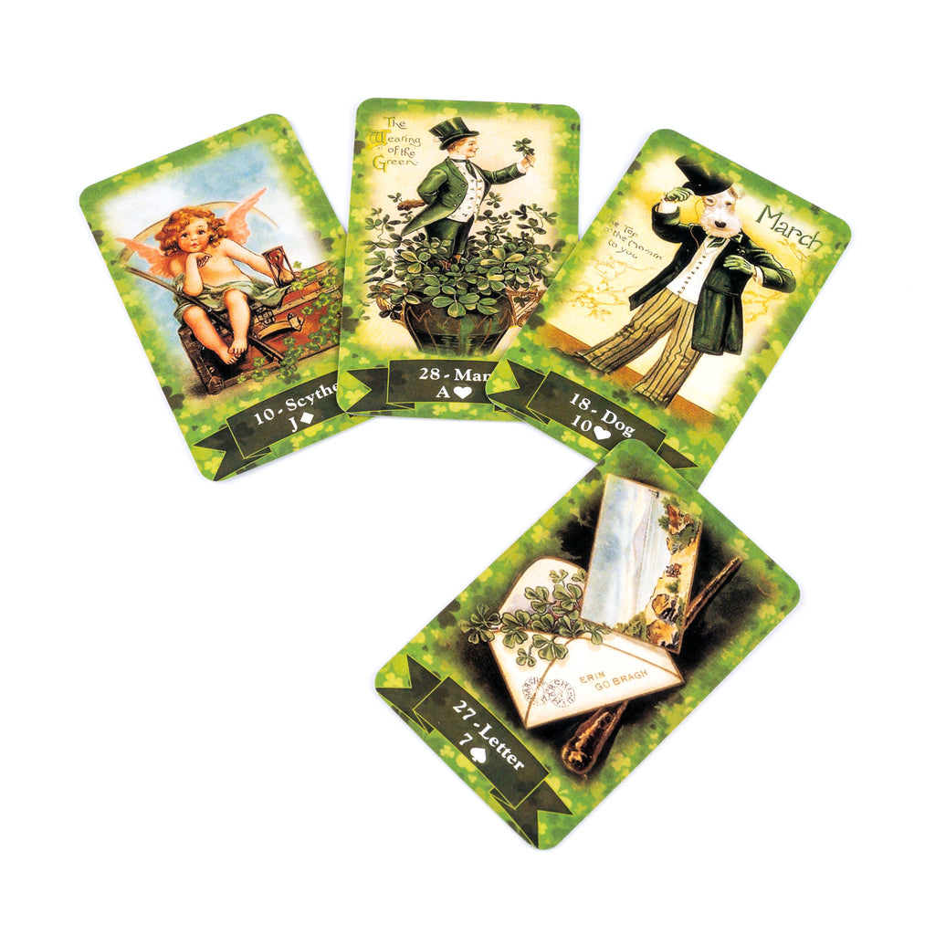 Psychic St Patrick Day Lenormand Oracle Sorcerer Beautiful Board Game  Magick Green Lucky Lenormand
