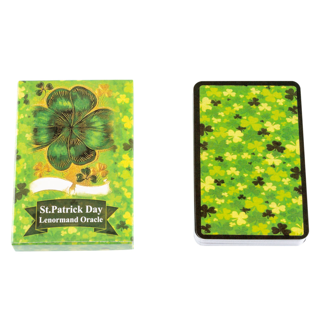 Psychic St Patrick Day Lenormand Oracle Sorcerer Beautiful Board Game  Magick Green Lucky Lenormand