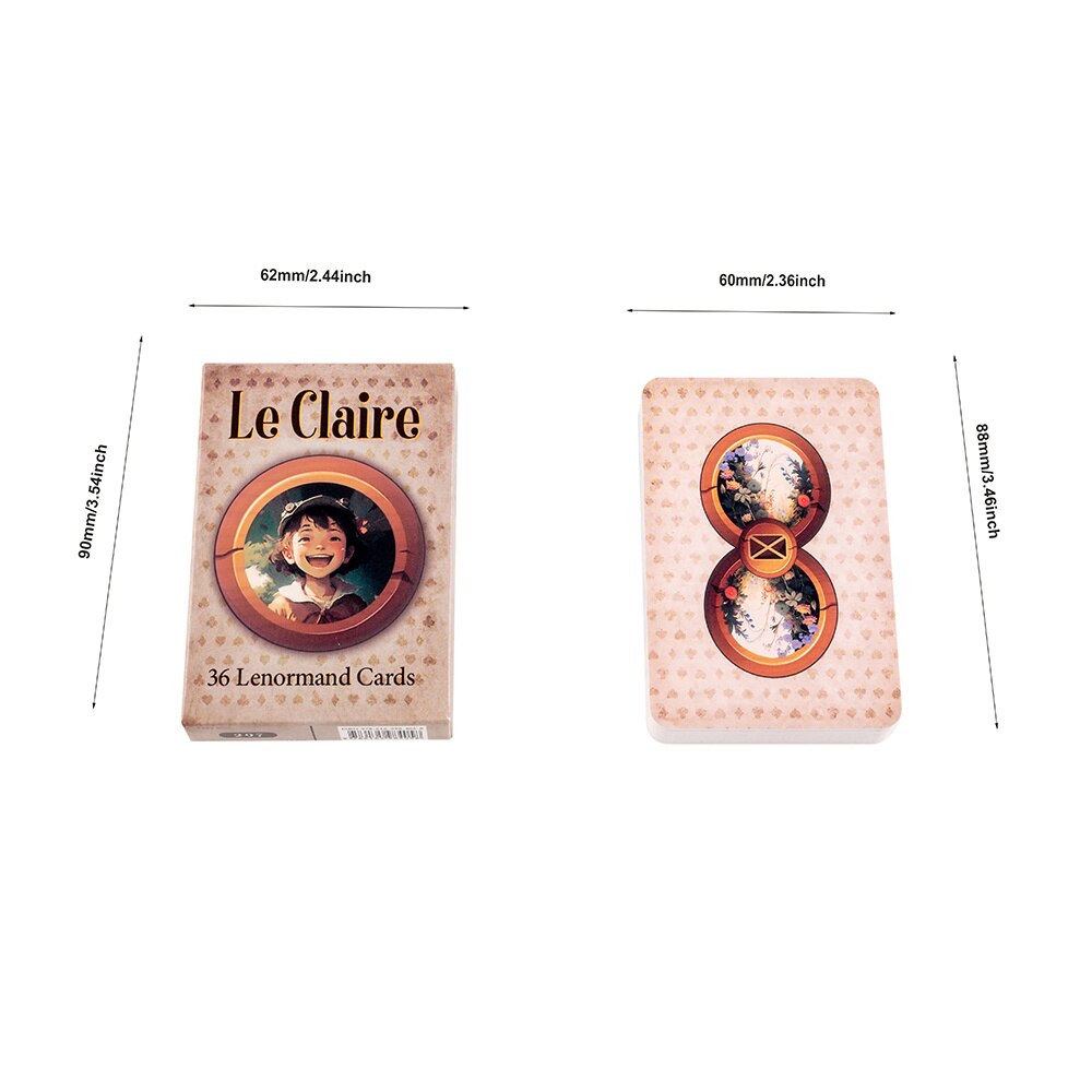 Divine Le Claire Lenormand Cards Playing Oracle Cards Deck  For Adult Deck Lenormand