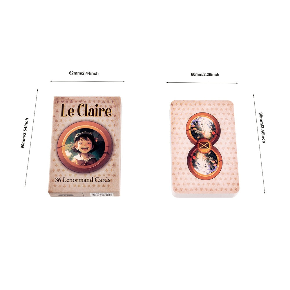 Divine Le Claire Lenormand Cards Playing Oracle Cards Deck  For Adult Deck Lenormand