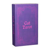 12*7cm Divine Purple Cat Tarot Cards Original Fate Tarots For Family Waite Tarot Cards