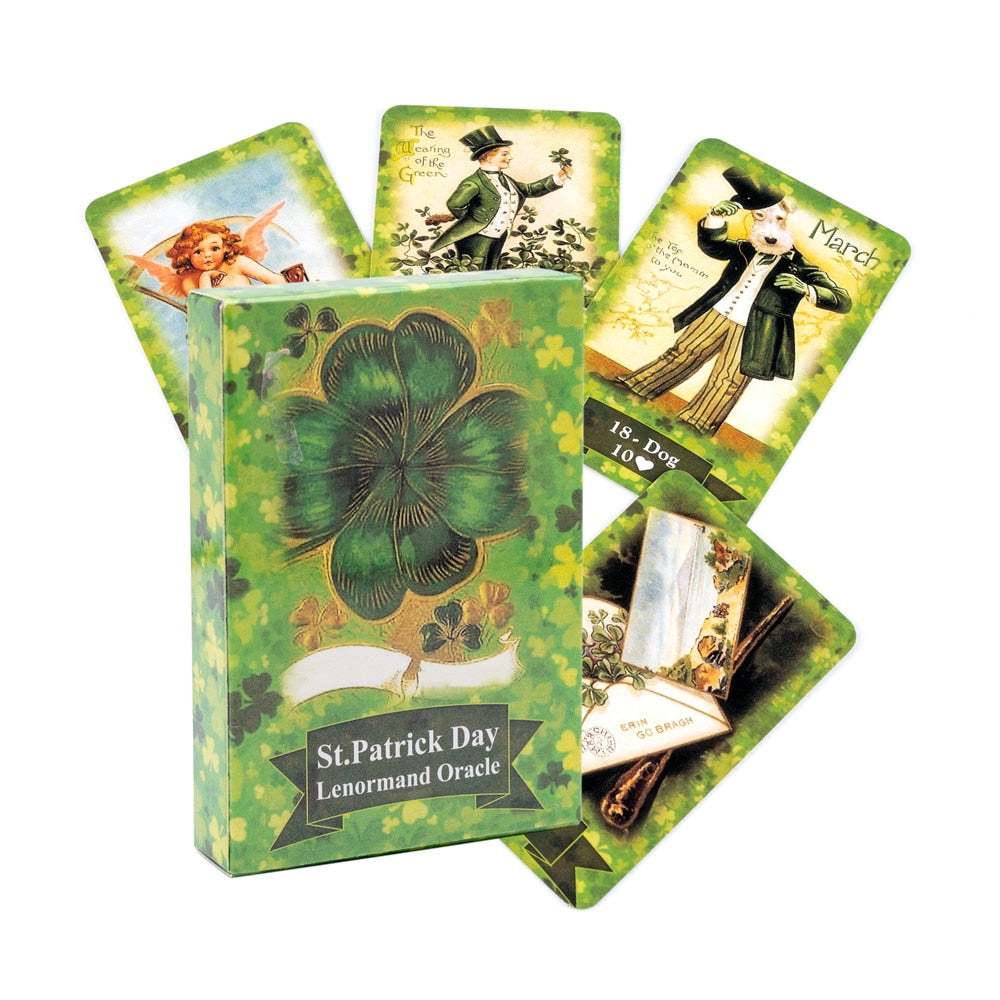 Mysterious St Patrick Day Lenormand Card Necromancy  Card Games  Magic Deck Lenormand