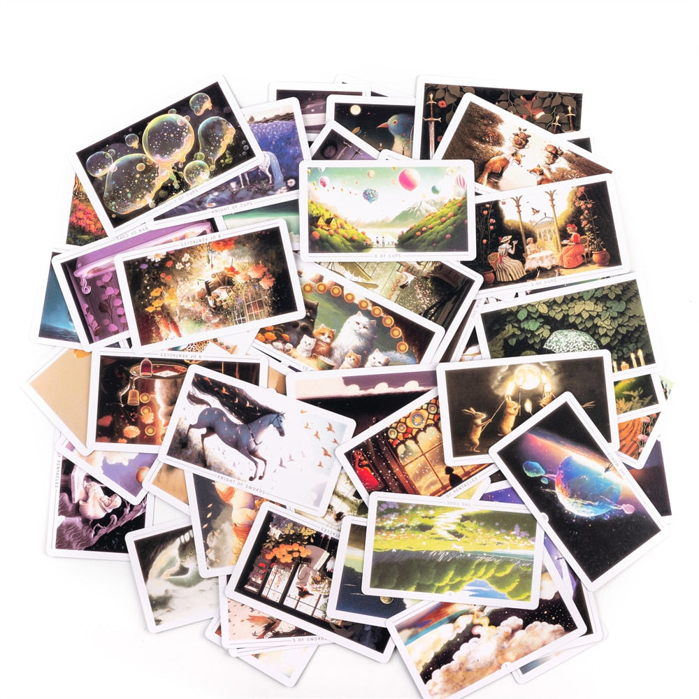 12*7cm Divine Heartscape Tarot Deck Spirit Card Games Peculiar Nature Tarot Cards Rider Waite