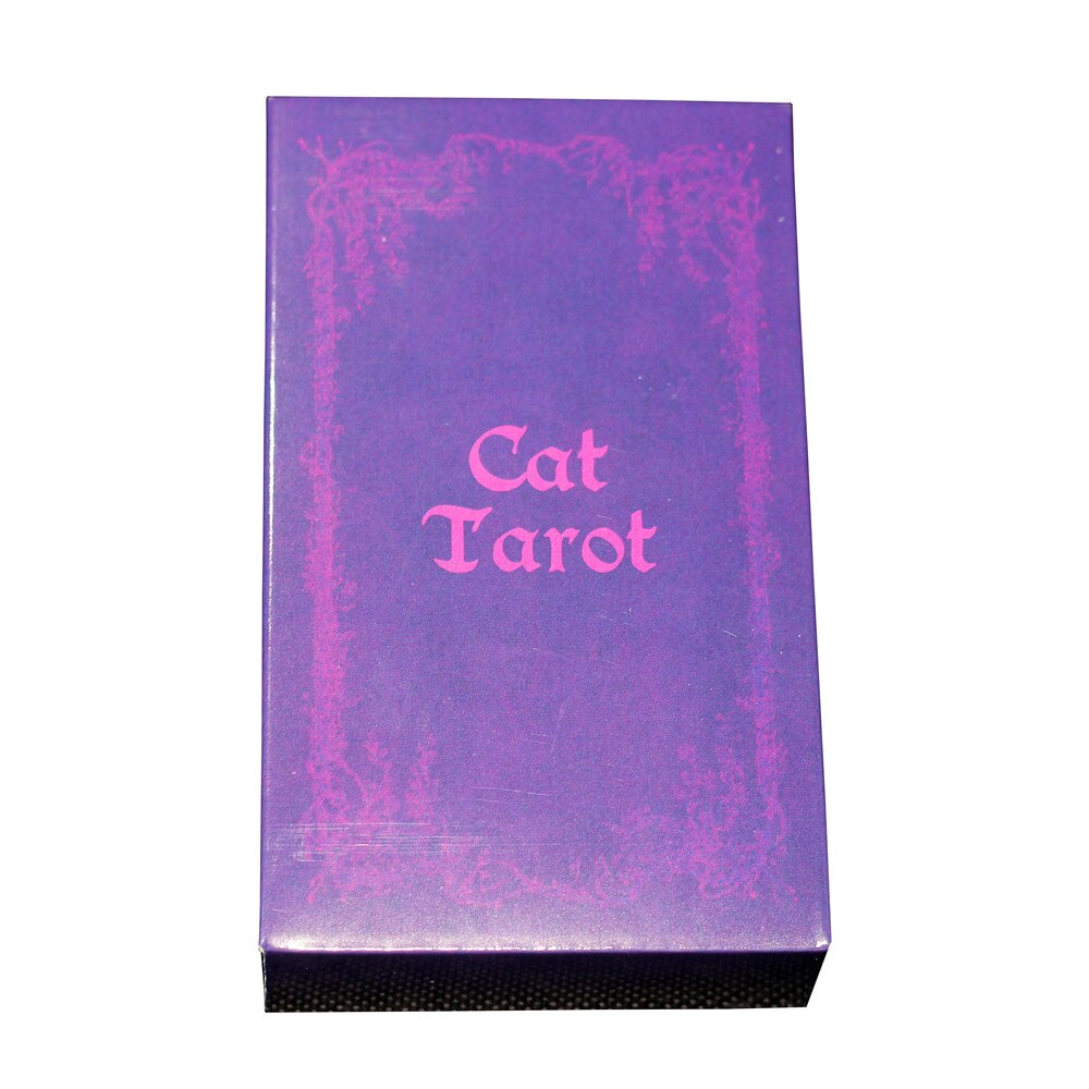 12*7cm Divine Purple Cat Tarot Cards Original Fate Tarots For Family Waite Tarot Cards